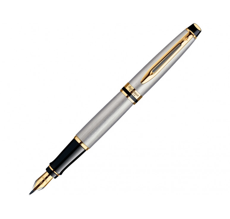 Перьевая ручка Waterman Expert 3, цвет: Stainless Steel GT, перо: F
