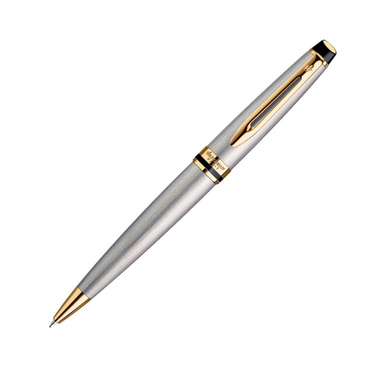 Шариковая ручка Waterman Expert 3, цвет: Stainless Steel GT, стержень: Mblue