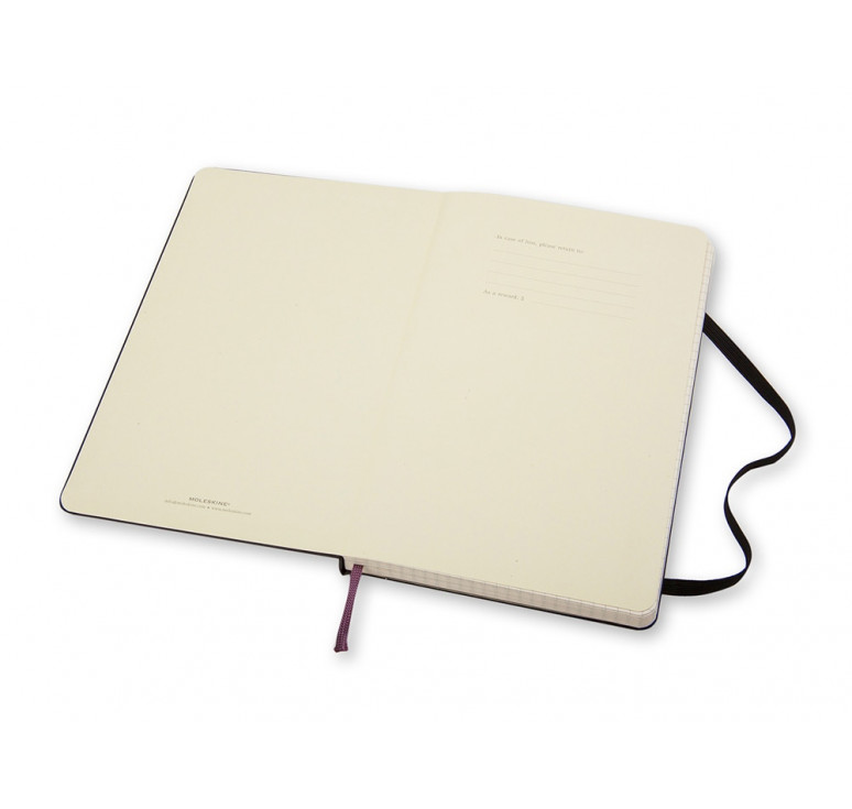 Записная книжка Moleskine Classic (в клетку) в твердой обложке, Large (13х21см), черный