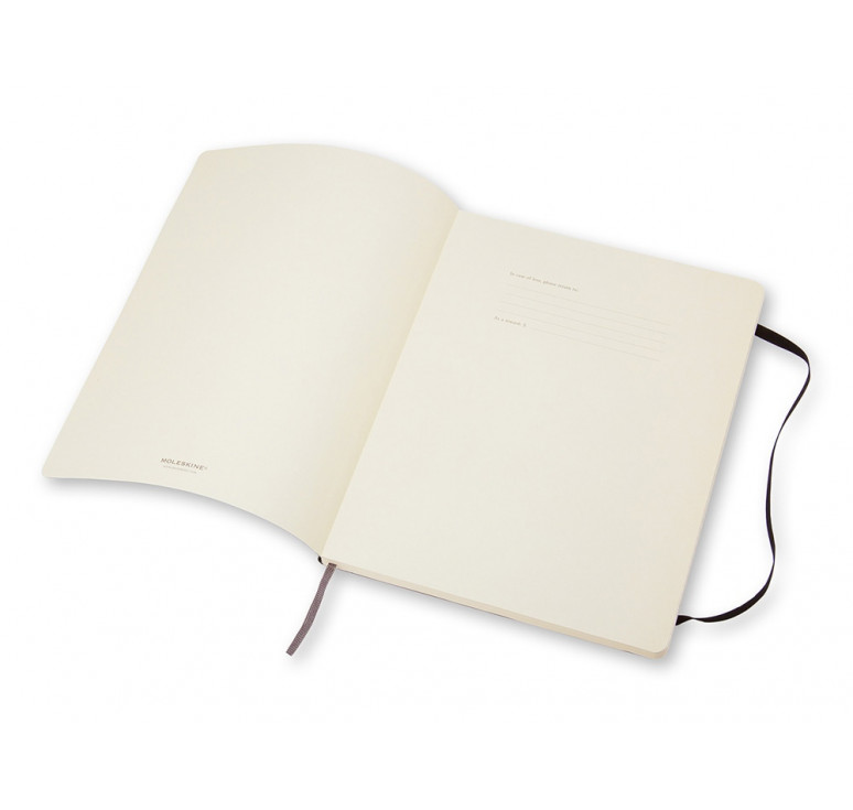 Записная книжка Moleskine Classic Soft (в линейку), ХLarge (19х25 см), черный