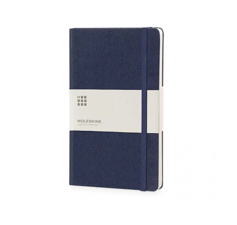 Записная книжка Moleskine Classic (в линейку) в твердой обложке, Pocket (9x14см), синий