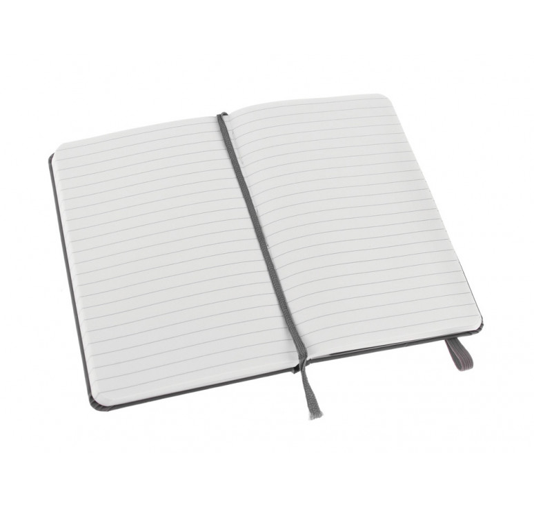 Записная книжка Moleskine Classic (в линейку) в твердой обложке, Pocket (9x14см), серый