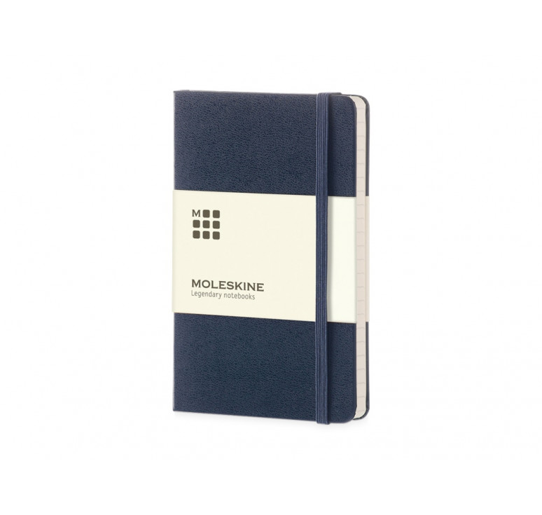 Записная книжка Moleskine Classic (в линейку) в твердой обложке, Large (13х21см), синий