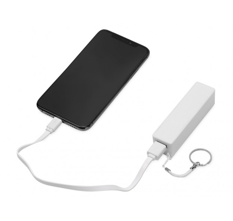 Портативное зарядное устройство Сатурн, 2200 mAh, белый