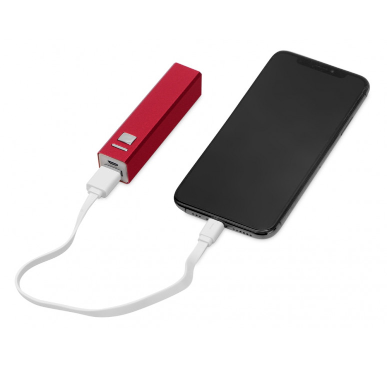 Портативное зарядное устройство Спейс, 3000 mAh, красный