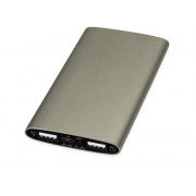 Портативное зарядное устройство Мун с 2-мя USB-портами, 4400 mAh, бронзовый