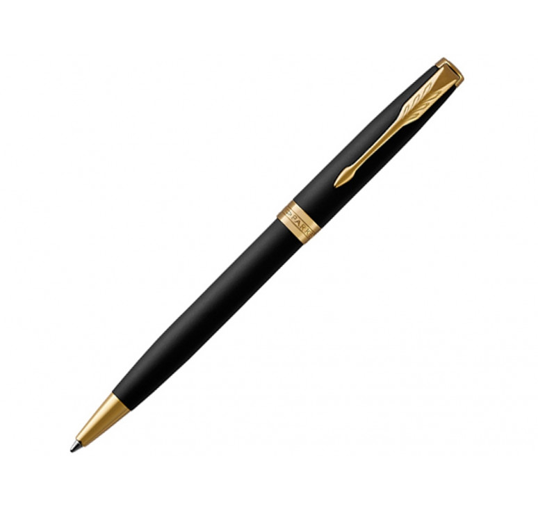 Ручка шариковая Parker Sonnet Core Matte Black GT, черный/золотистый