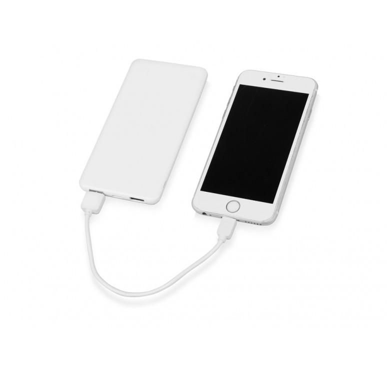 Портативное зарядное устройство Blank с USB Type-C, 5000 mAh, белый