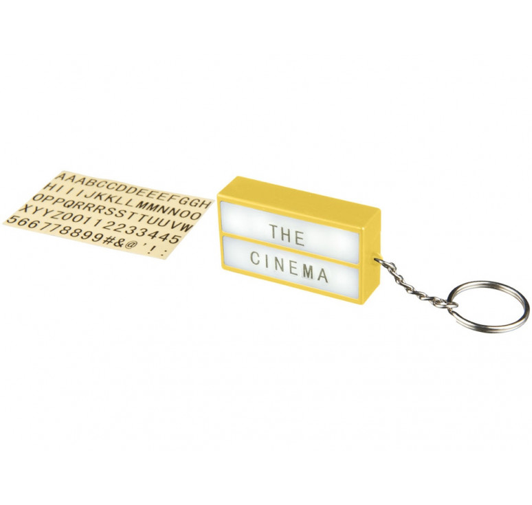 Брелок - фонарик Cinema, желтый