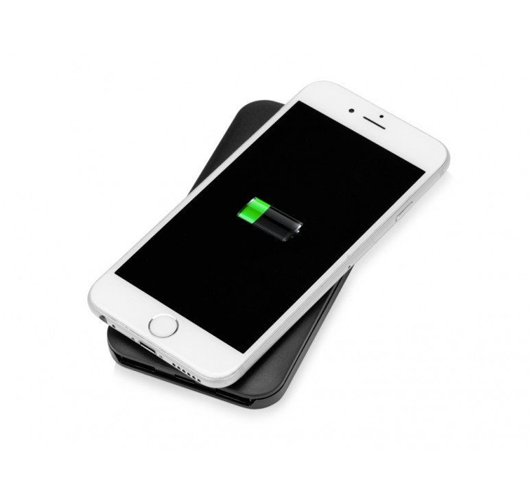 Портативное беспроводное зарядное устройство Impulse, 4000 mAh, черный