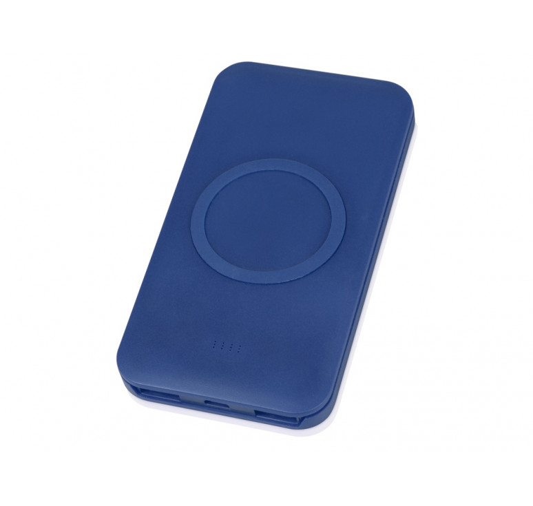 Портативное беспроводное зарядное устройство Impulse, 4000 mAh, синий
