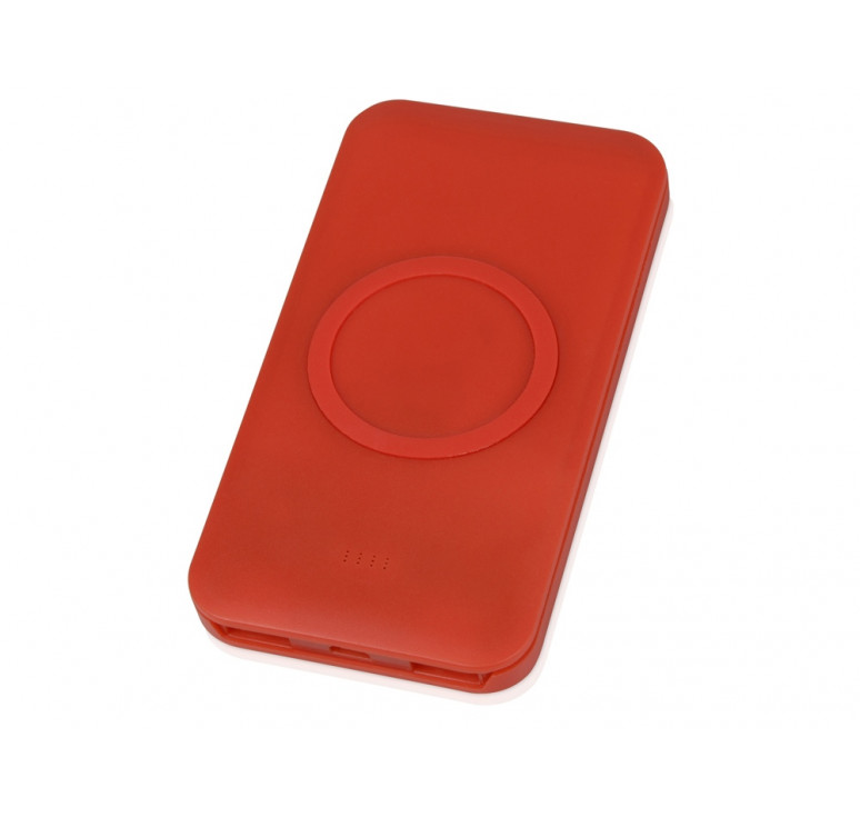 Портативное беспроводное зарядное устройство Impulse, 4000 mAh, красный