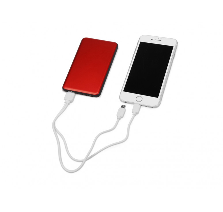 Портативное зарядное устройство Shell, 5000 mAh, красный