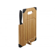 Разделочная доска с ножом Bamboo, коричневый/черный