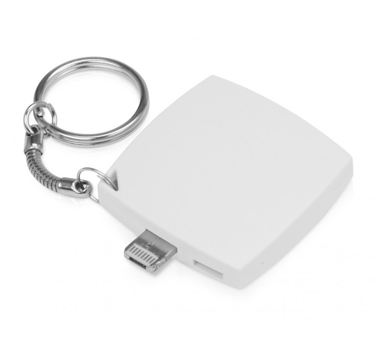 Портативное зарядное устройство-брелок Saver, 600 mAh, белый