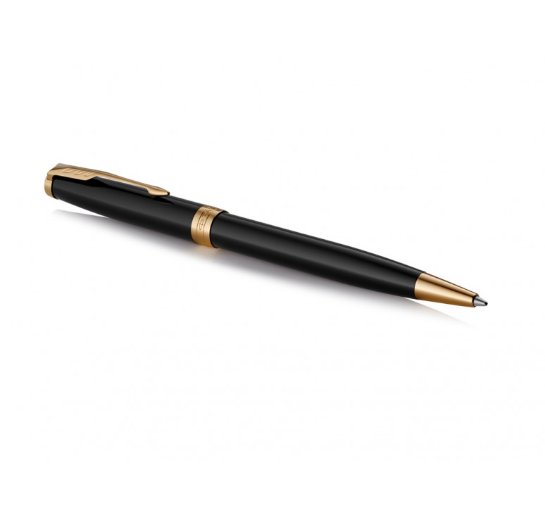Ручка шариковая Parker Sonnet Core Black Lacquer GT, черный/золотистый
