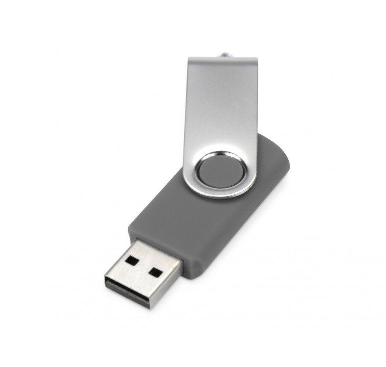 Флеш-карта USB 2.0 16 Gb Квебек, серый