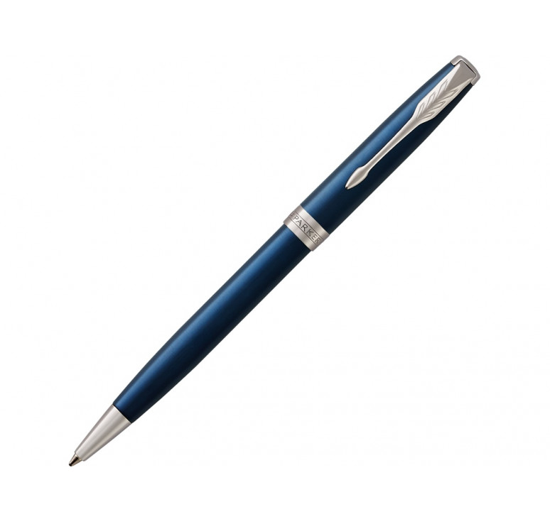 Ручка шариковая Parker Sonnet Core Subtle Blue CT, синий/серебристый