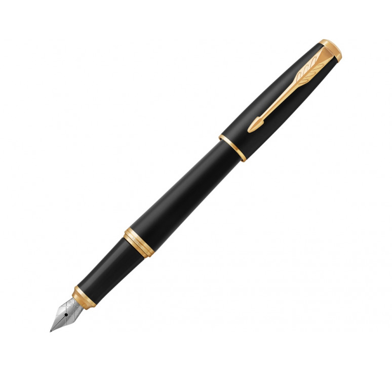 Ручка перьевая Parker Urban Core Muted Black GT, ченый/золотистый