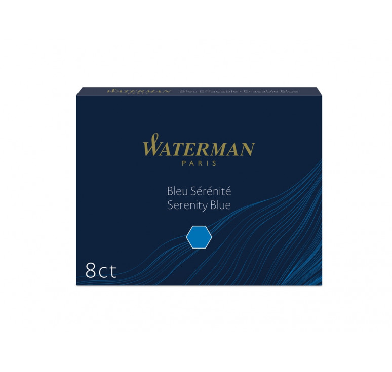 Чернила в картридже Waterman Ink cartridge Standard Blue (в упаковке 8 картриджей)