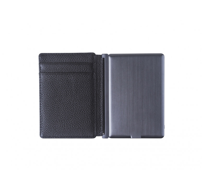 Портмоне с зарядным устройством INE, 4000 mAh, черный