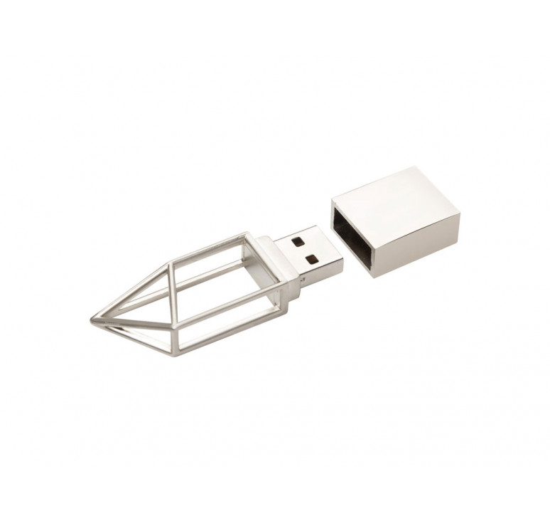 USB-флешка на 32 ГБ, micro USB  серебро