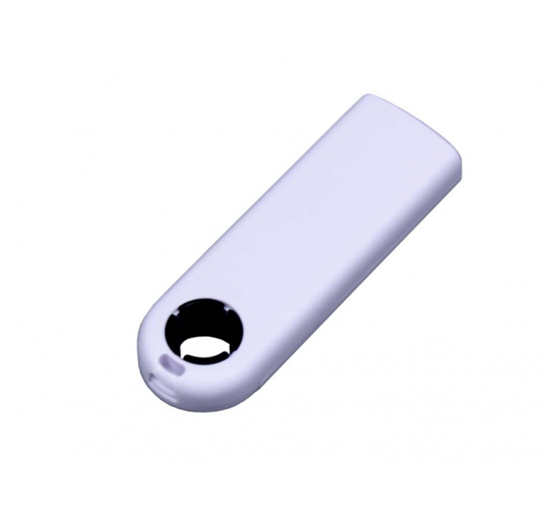 USB-флешка промо на 32 Гб прямоугольной формы, выдвижной механизм, черный