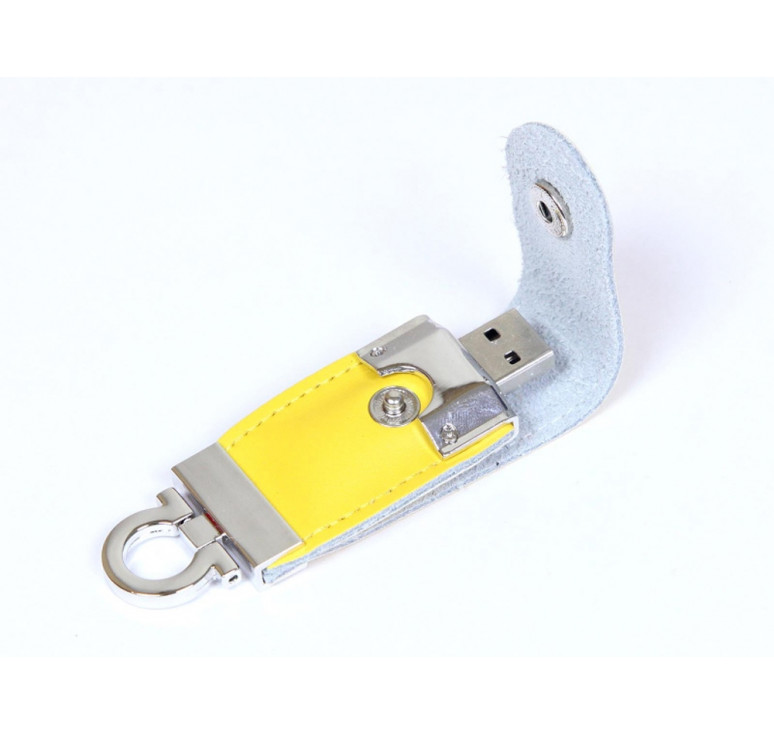 USB-флешка на 8 Гб в виде брелка, желтый
