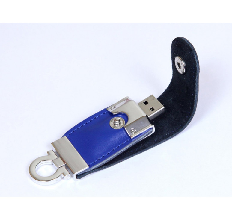 USB-флешка на 16 Гб в виде брелка, синий