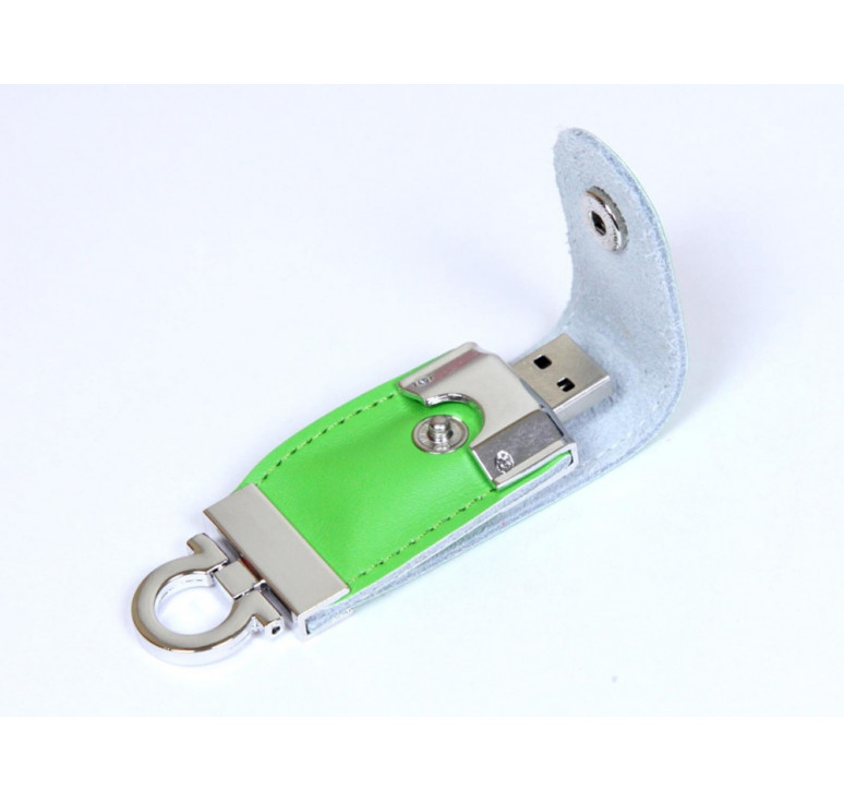 USB-флешка на 64 ГБ в виде брелка, зеленый