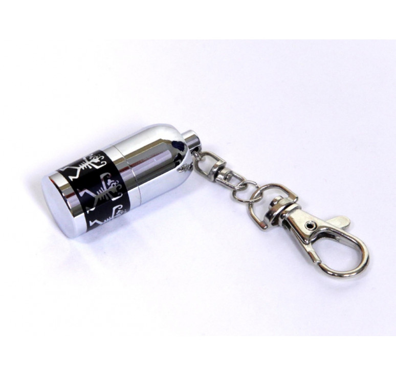 USB-флешка на 64 ГБ в виде пули с танцующими человечками, серебро