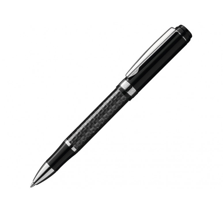 Металлическая шариковая ручка из карбонового волокна Carbon, черный