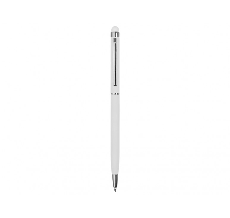 Ручка-стилус шариковая Jucy Soft с покрытием soft touch, белый