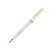 Перьевая ручка Cross Bailey Light Polished White Resin and Gold Tone, перо F