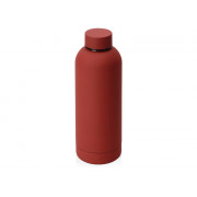 Вакуумная термобутылка Cask Waterline, soft touch, 500 мл, красный