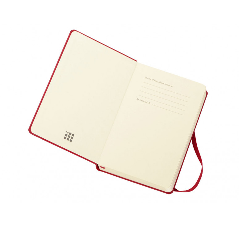 Ежедневник Moleskine Classic (2022), Pocket (9х14), красный, твердая обложка