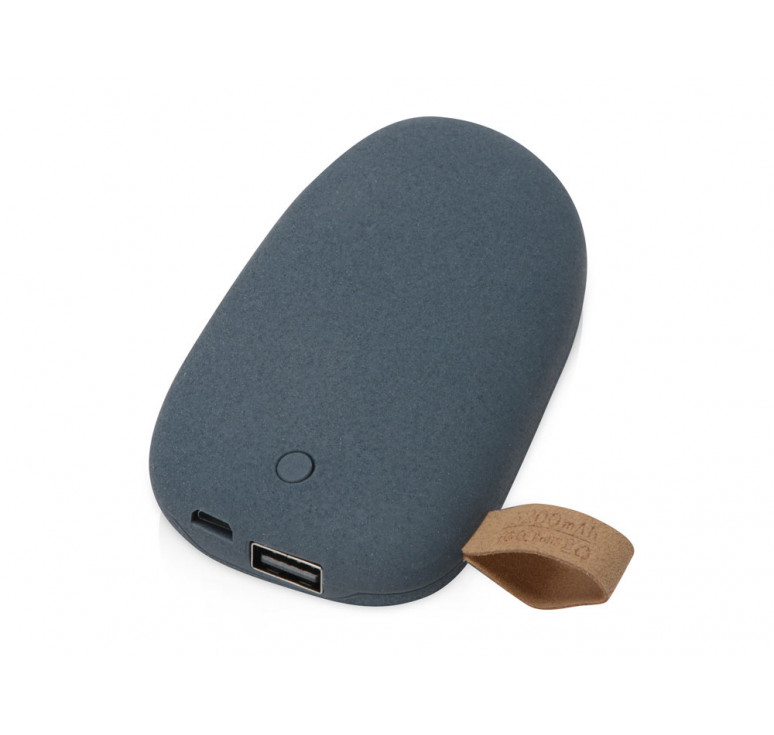 Универсальное зарядное устройство power bank в форме камня. 5200MAH. Dark gray
