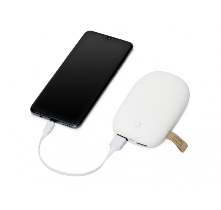 Универсальное зарядное устройство power bank в форме камня. 7800MAH. white