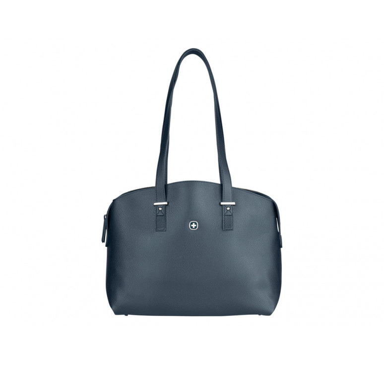 Сумка женская WENGER RosaElli с карманом для ноутбука 14, синяя, полиэстер, 37 x29x19 см