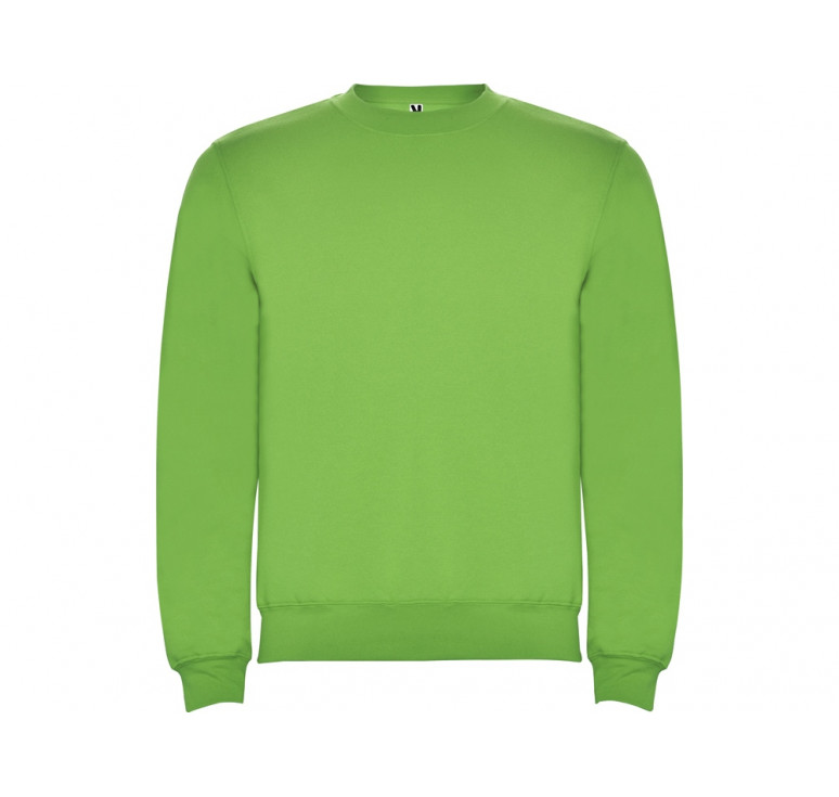 Свитшот с начесом Clasica унисекс, зеленое яблоко
