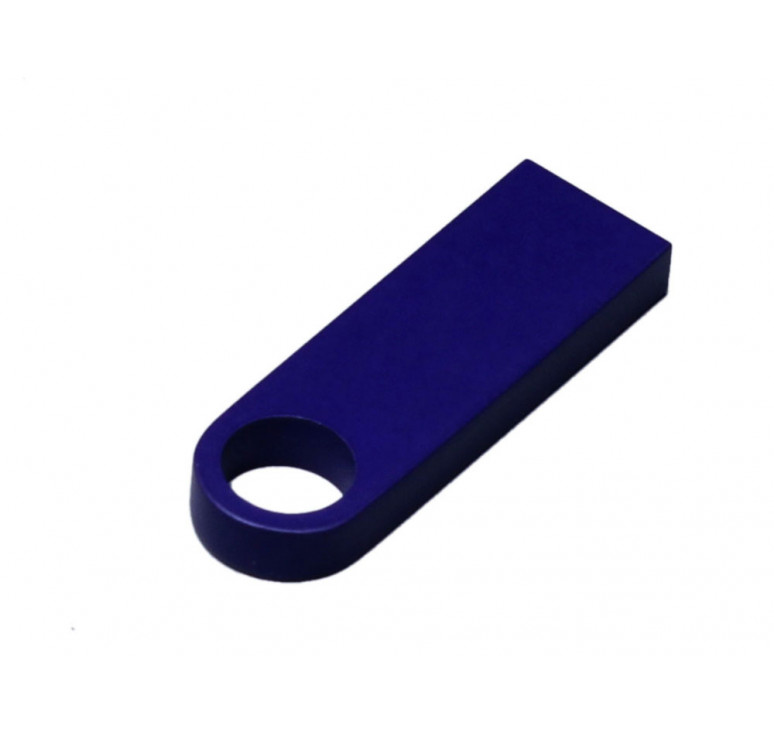 USB 2.0-флешка на 4 Гб с мини чипом и круглым отверстием, синий