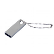 USB 2.0-флешка на 512 Мбайт с мини чипом, компактный дизайн, стильное отверстие для цепочки