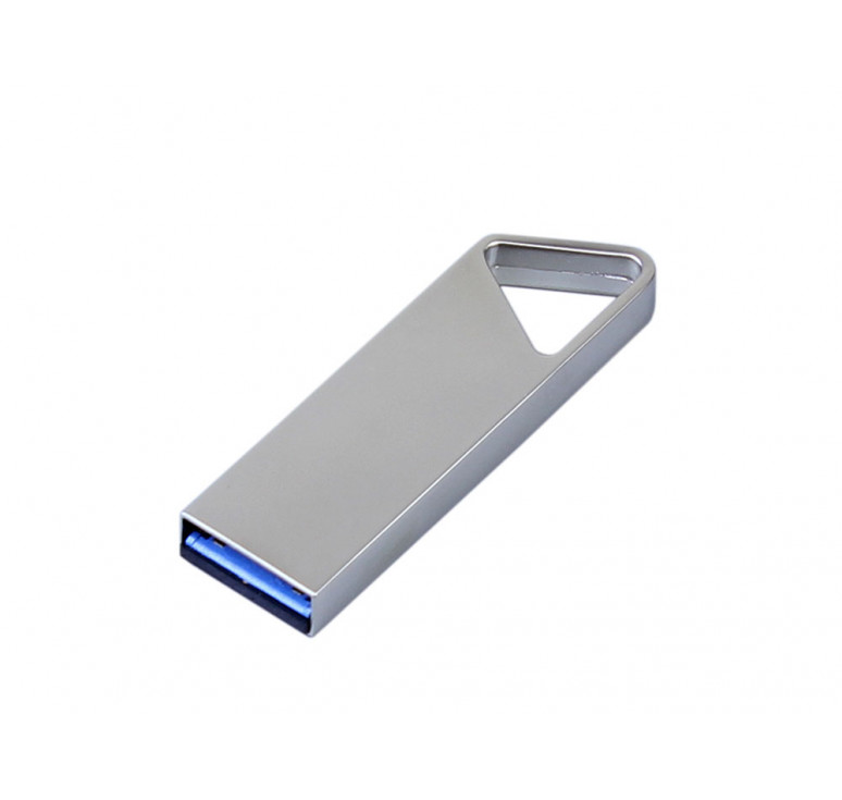 USB 2.0-флешка на 512 Мбайт с мини чипом, компактный дизайн, отверстие треугольной формы для цепочки