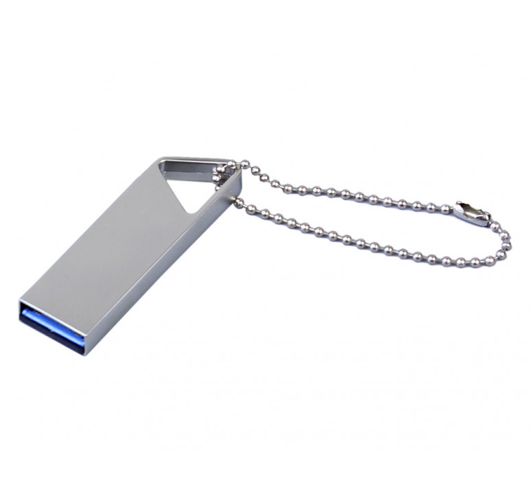 USB 2.0-флешка на 64 Гб с мини чипом, компактный дизайн, отверстие треугольной формы для цепочки