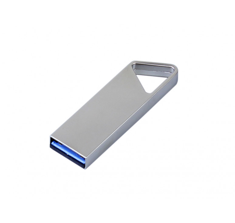 USB 2.0-флешка на 64 Гб с мини чипом, компактный дизайн, отверстие треугольной формы для цепочки