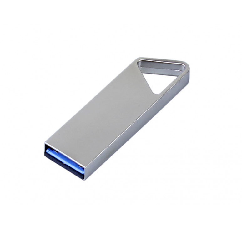 USB 3.0-флешка на 64 Гб с мини чипом, компактный дизайн, отверстие треугольной формы для цепочки