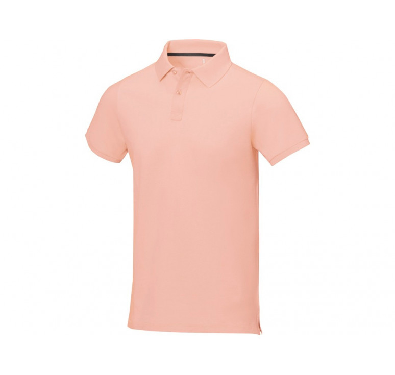 Calgary мужская футболка-поло с коротким рукавом, pale blush pink