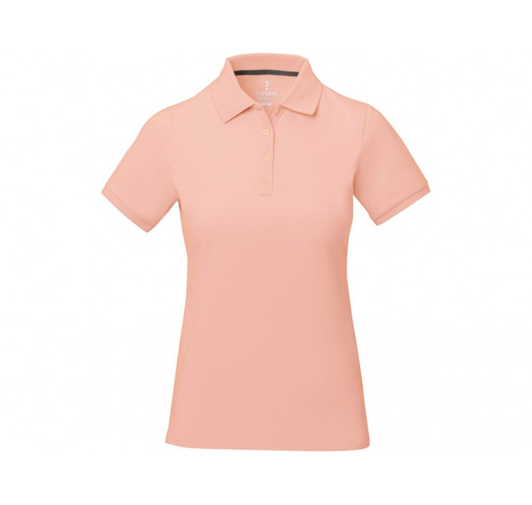 Calgary женская футболка-поло с коротким рукавом, pale blush pink