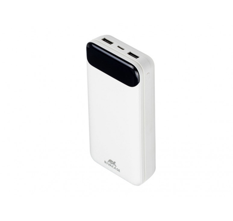 RIVACASE VA2280 (20000mAh) с дисплеем, белый, внешний аккумулятор /24