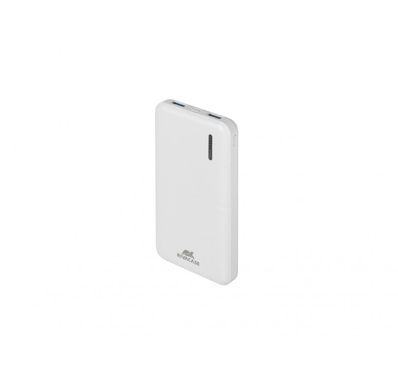 RIVACASE VA2532 (10000 мАч) QC/PD 20W внешний аккумулятор с дисплеем, белый 12/48